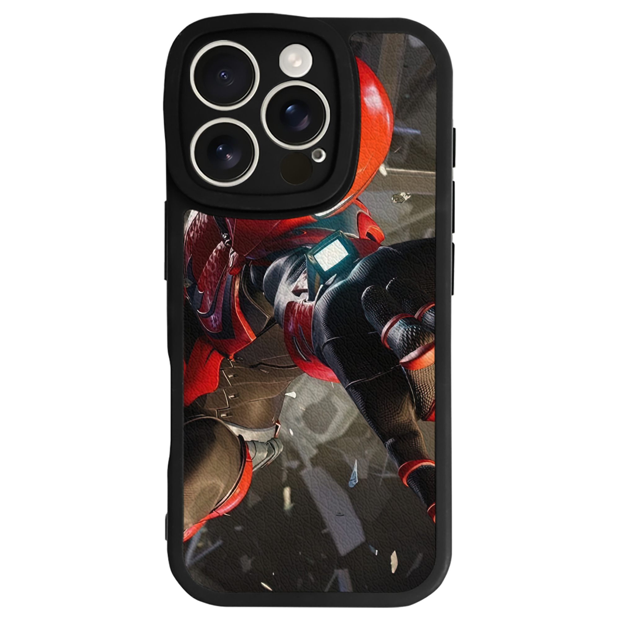 Spider Man スパイダーマン 【iPhone 16シリーズ対応】シリコンスマホケース（レザー調） 材質：シリコン